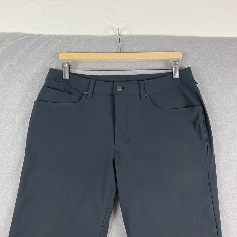 Lululemon Pants Men 32x31 Performance Chino ABC Classic gray Warpstreme LM5ADES - Picture 2 of 11